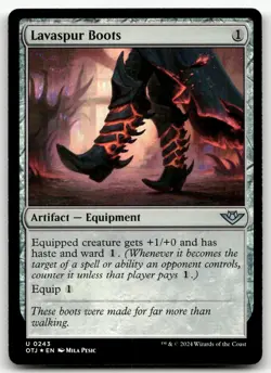 Lavaspur Boots #243 (Foil) (NM) Thunder Junction OTJ Magic MTG - Image 1