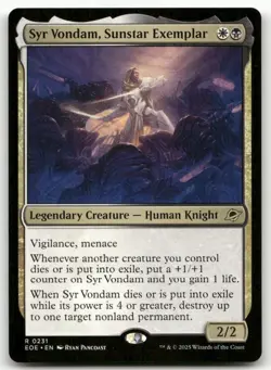 Syr Vondam, Sunstar Exemplar #231 (NM) Edge of Eternities EOE Magic MTG - Image 1