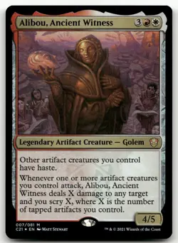 Alibou, Ancient Witness #7 (Foil) (NM) Commander 2021 C21 Magic MTG - Image 1