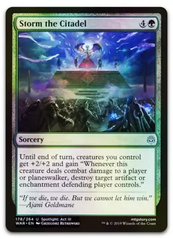 Storm the Citadel #178 (Foil) (NM) War of the Spark WAR Magic MTG - Image 1