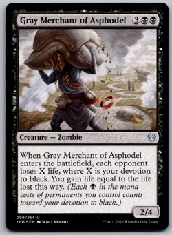 Gray Merchant of Asphodel 99 Theros Beyond Death Magic: The Gathering NM - Image 1