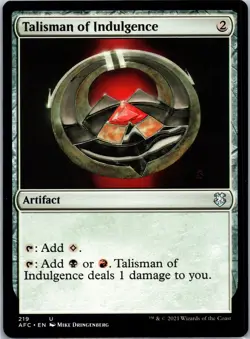 Talisman of Indulgence U Commander: Adventures in the Forgotten Realms 219 NM - Image 1