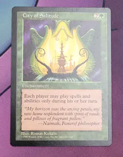 City of Solitude Visions Green Enchantment EN 1996 MTG Magic The Gathering - Image 1