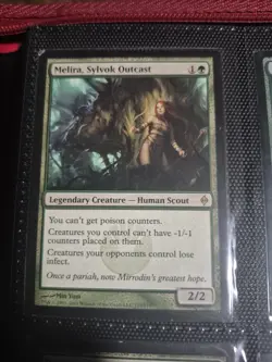 Melira, Sylvok Outcast 115 Rare New Phyrexia Magic: The Gathering Lightly Played - Image 1