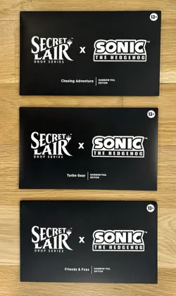 MTG Secret Lair x Super Sonic Hedgehog Complete Set Rainbow FOIL Bundle Sealed - Image 1