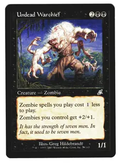 Magic The Gathering MTG - Scourge SCG 2003 - #78 Undead Warchief NM x1 LOT3 - Image 1