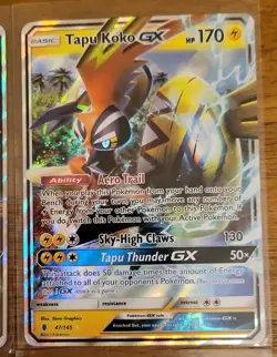 Silvally Tapu Koko Lapras Palkia Necrozma GX Pokemon Sun & Moon Black Star Promo - Image 4