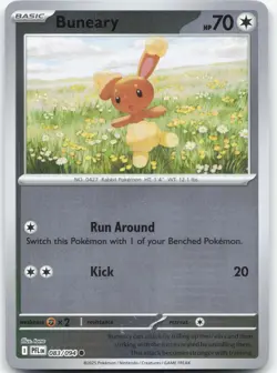 BUNEARY 083/094 Phantasmal Flames Pokemon Reverse Holo Common Near Mint - Image 1