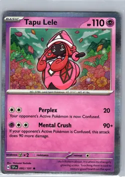 Tapu Lele 092/191 Rare Surging Sparks Pokemon Holo Lightly Played - Image 1