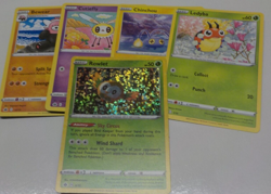 2022 McDonalds Pokemon Match Battle card #2 Holo Rowlet & commons #1, 8, 11, 12 - Image 1