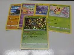 2022 McDonalds Pokemon Match Battle card #2 Holo Rowlet & commons #1, 8, 11, 12 - Image 2