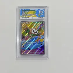 Pokemon First Partner Illustration Series 1 MEP 043 Rowlet Black Star Ace 10 - Image 1