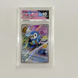 Pokemon First Partner Illustration Series 1 MEP 042 Piplup Black Star Ace 10 - Image 1