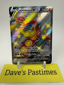 Centiskorch V SV108/SV122 Shiny Full Art Pokemon TCG Shining Fates P2 - Image 1