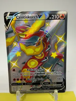 Centiskorch V SV108/SV122 Shiny Full Art Pokemon TCG Shining Fates P2 - Image 2