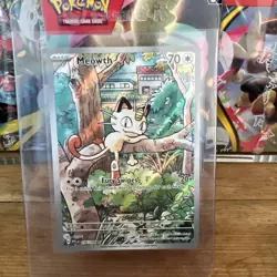 Meowth 106/094 Mega Evolution Phantasmal Flames English Pokemon Card TCG IR - Image 1