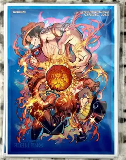 One Piece TCG Devil Fruit Vol 2 Sleeve Lot Bandai Ace Sabo Luffy 40 Red 10 Blue - Image 3