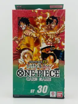 One Piece TCG Starter Deck ST-30 Luffy and Ace English Sealed Box EX NEW IN HAND - Image 1