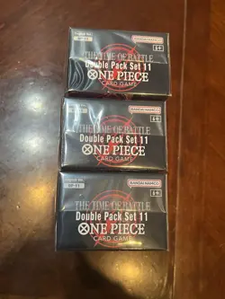 One Piece OP-16 Double Pack Set 11 Time of Battle Factory Sealed (Lot Of 3) - Image 2