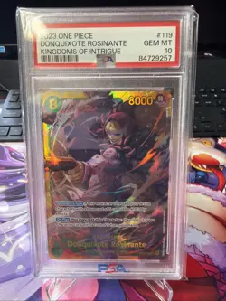 One Piece Kingdoms Of Intrigue OP04-119 Donquixote Rosinante English PSA 10 - Image 2