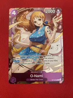 One Piece TCG O-Nami ST18-002 Alt Art Dash Pack Promo English - Image 1