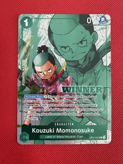 One Piece TCG Kouzuki Momonosuke OP01-041 Rare Winner (ENG) Promo - Image 1
