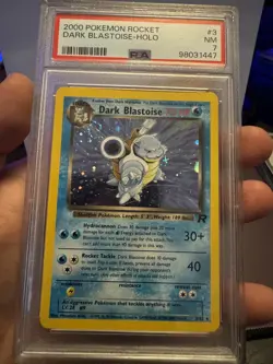 2000 POKEMON ROCKET #3 DARK BLASTOISE-HOLO PSA 7 w/ Swirl - Image 1
