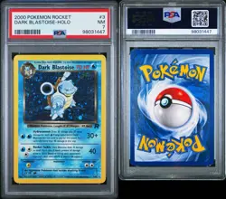 2000 POKEMON ROCKET #3 DARK BLASTOISE-HOLO PSA 7 w/ Swirl - Image 2
