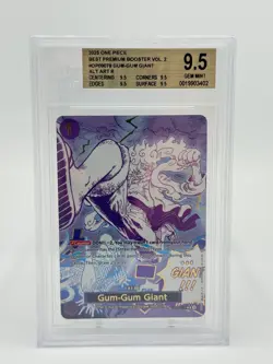 ONe Piece The Best Premium Booster Vol. 2 OP09-078 Gum-Gum Giant BGS 9.5 - Image 1