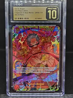 2024 ONE PIECE OP09-118 EMPERORS IN THE NEW WORLD GOL D. ROGER CGC 10 PRISTINE - Image 1