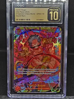 2024 ONE PIECE OP09-118 EMPERORS IN THE NEW WORLD GOL D. ROGER CGC 10 PRISTINE - Image 2