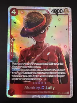 MONKEY.D.LUFFY OP12-015 Legacy of the Master Foil TCG - Image 1