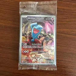 Pokemon TCG Team Rocket's Wobbuffet SVP 203 Sealed Pokemon Center Stamped - Image 1