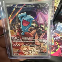 Team Rocket's Wobbuffet (Pokemon Center Exclusive) 203 Scarlet & Violet Holo NM - Image 1