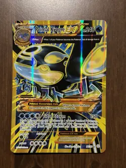 Primal Kyogre EX 96/98 XY Ancient Origins Full Art Holo Ultra Rare English JUMBO - Image 1