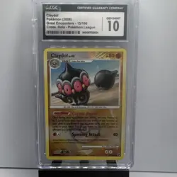 Pokemon Claydol Great Encounters Rare Reverse Holo 15/106 CGC 10 League 80 HP - Image 1