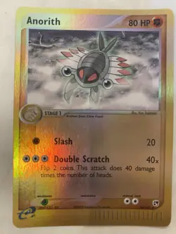 Pokemon TCG Anorith 28/100 EX Sandstorm Reverse Holo E-Reader - LP 2003 - Image 1