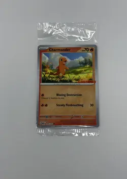 Pokemon 151 Charmander Gamestop Stamped Reverse Holo Promo 004/165 Sealed - Image 1