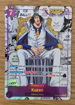 Kuzan OP16-063 Manga Rare One Piece Card Game The Time of Battle Foil English - Image 1