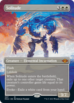 [1x] Solitude - Borderless Near Mint, English Modern Horizons 2 Extras MTG Magic - Image 1