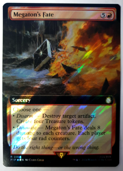 Megaton's Fate - SURGE FOIL - MTG Fallout - Rare - 0916 NM - Image 1