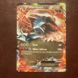 White Kyurem EX 96/135 Ultra Rare 2012 Pokemon Black & White Plasma Storm - Image 1