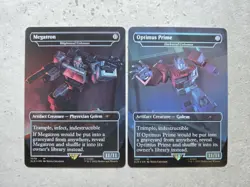Bundle Transformers Megatron / Optimus Prime Foil Secret L'air NM ENG MTG - Image 1