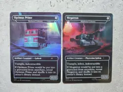 Bundle Transformers Megatron / Optimus Prime Foil Secret L'air NM ENG MTG - Image 2