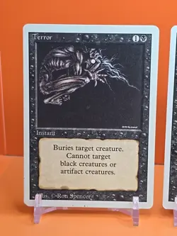 ⚫⚫⚫ (4) 1994 MAGIC The Gathering TERROR REVISED 3RD EDITION PLAYED ⚫⚫⚫9 - Image 2