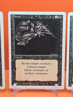 ⚫⚫⚫ (4) 1994 MAGIC The Gathering TERROR REVISED 3RD EDITION PLAYED ⚫⚫⚫9 - Image 3