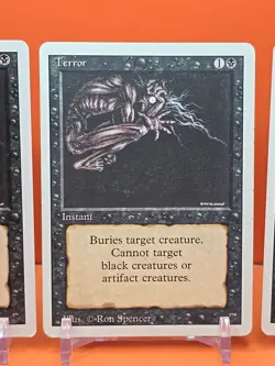 ⚫⚫⚫ (4) 1994 MAGIC The Gathering TERROR REVISED 3RD EDITION PLAYED ⚫⚫⚫9 - Image 4