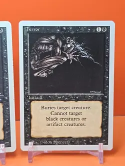 ⚫⚫⚫ (4) 1994 MAGIC The Gathering TERROR REVISED 3RD EDITION PLAYED ⚫⚫⚫9 - Image 5