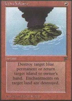 1x Active Volcano Light Play, English Legends MTG Magic - Image 1
