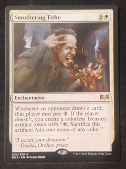 MTG SMOTHERING TITHE!! Ravnica Allegiance!! MINT!!! Magic the Gathering!! - Image 1